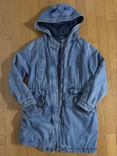 Bershka フード付きデニムジャケットコート