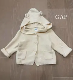 Baby GAP | ベビーギャップ ＊ ニットカーディガン くま耳 長袖 白