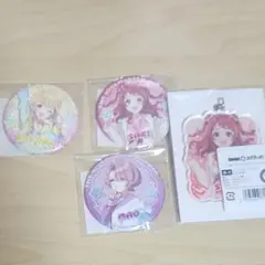 DMMスクラッチ 缶バッジ 学マス 学園アイドルマスター アクリルキーホルダー