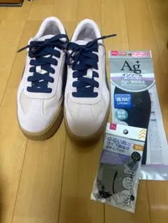 PUMA スニーカー 厚底 ピンク ネイビー
