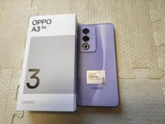 OPPO A3 5G 本体 パープル 液晶ガラス保護シート スマホケース付き OPPO A3 5G 本体 パープル 液晶ガラス保護シート スマホケース付き