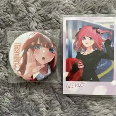 五等分の花嫁 GOTO AKIBA チェキ風カード 缶バッジ 特典