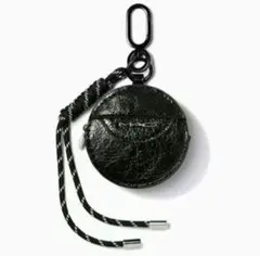 MAC ブラックレザー ポーチ コインケース ノベルティ