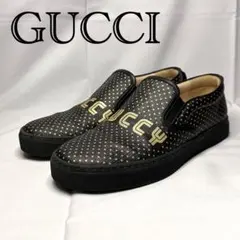 美品☆グッチ☆メンズ☆スリッポン☆星☆サイズ 7☆イタリア製 