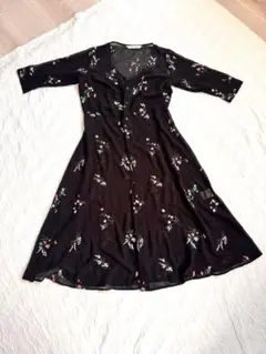 31 Sons de mode 花柄刺繍エアリーワンピース／羽織り