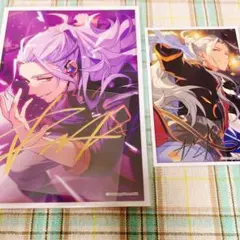 あんスタ 乱凪砂 サインステッカー 2枚セット レア 金 ゴールド