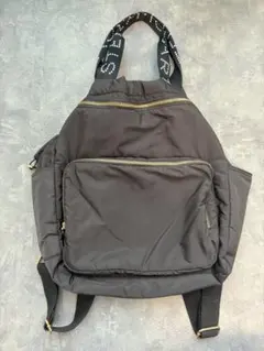 Stella McCartney ロゴストラップ リュック 黒のサムネイル