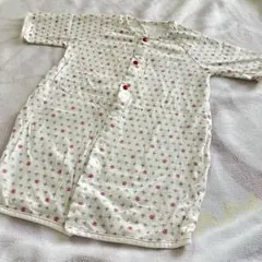 花柄コットンロンパース