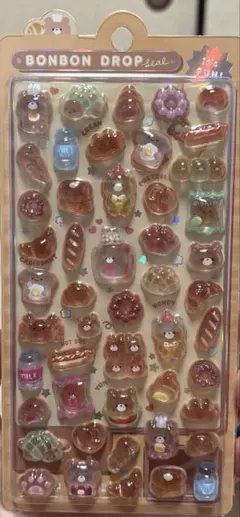 ボンボンドロップシール　パン　くま　クーリア　正規品　メルカリ便