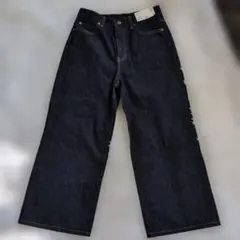 【未使用】UNIQLO ワイドストレートジーンズ 24 (61cm) woman