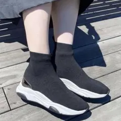 +diana 軽量 ニット ソックス スニーカー ブーツ　23.5