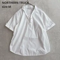 【NORTHERN TRUCK】（M）ホワイト 半袖 プルオーバーシャツのサムネイル