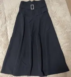 INGNI コルセットドッキングフレアスカート　ブラック