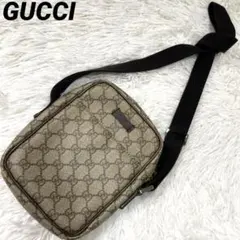 GUCCI GGスプリーム カメラバッグ ショルダーバッグ ベージュ E36