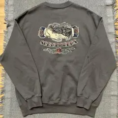Schott CREW SWEAT SHAKE HAND DRAGON