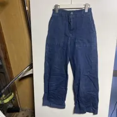 レディース デニムパンツ ワイド インディゴのサムネイル
