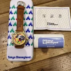 東京ディズニーランド ミッキーマウス限定腕時計 ケース・保証書付　ヴィンテージのサムネイル