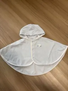 familiar ベビーポンチョ 60-90 ライトブルー