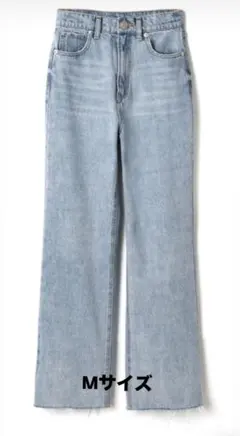 GRL フリンジヘムセミフレアデニムパンツ cu116