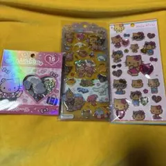 日焼けキティ　サンリオ　シールセット