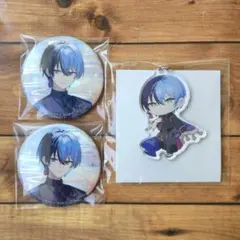 【匿名配送】プロセカ セカライ 青柳冬弥 缶バッジ アクリルキーホルダー