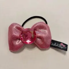 ハローキティ ビジュー付きピンクリボンヘアゴム usj 2012年