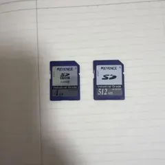 KEYENCE SDカード 4GB & 512MB 2枚セット