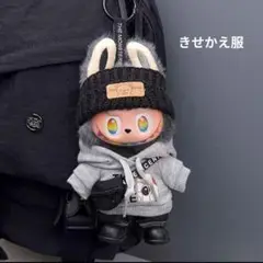 labubu洋服　ラブブぬいぐるみ着　17cm着せ替え服　5点セット　パーカー