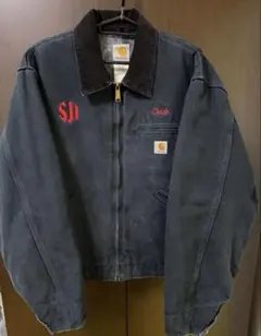 Carhartt デトロイトジャケット ブラック J01 BLK 希少　ロゴ