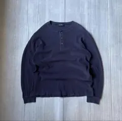 古着 90s〜 Eddie Bauer ヘンリーネック サーマル ロンT 茄子紺 - メルカリ