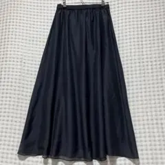 URBAN RESEARCH DOORS コットンシルクロングスカート ネイビーのサムネイル