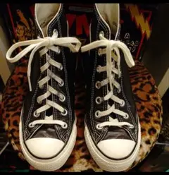 コンバース CONVERSE オリーブ グリーン レザー黒23.5cmUS4.5のサムネイル