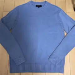 BANANA REPUBLIC クルーネックニット ライトブルー M