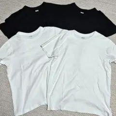 UNIQLO クルーネック 半袖Tシャツ 4枚セット XL ホワイト ブラック