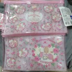マロンクリーム　ビニールポーチ　クリアポーチ　2個　サンリオ