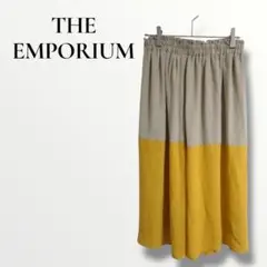 ジ・エンポジウム　THE EMPORIUM バイカラー フレアスカート Mのサムネイル