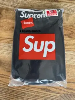 supreme×Hanes ボクサーブリーフS 黒1枚