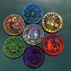 【旧裏】ポケモンカード コイン 7枚セット ジムリーダー コンプリート 希少美品のサムネイル