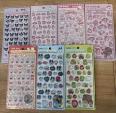 【正規品】サンリオ☆たまごっち　ボンボンドロップシール 7枚セット　まとめ売り