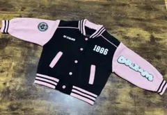 スタジャン ジャンパー 上着 ストリート BLACK PINK ピンク