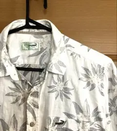 クロコダイル　アロハ　綿麻　Mのサムネイル