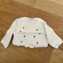 familiar カーディガン 80 ホワイト