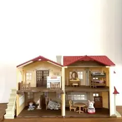 シルバニアファミリー 赤い屋根の大きなお家　家具人形付