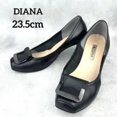 DIANA ダイアナ パンプス スクエアトゥ バックル ブラック 黒 23.5のサムネイル