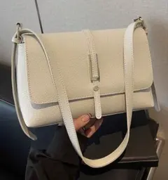 【残り1点】ZARAジャンル 海外ブランド 大人可愛い 上品ショルダーバッグ 白