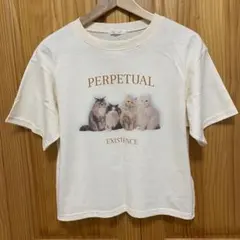 エヘカソポ　キャットプリントTシャツ