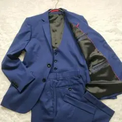 ☆極美品☆　RESPECTNERO　スリーピース　スーツ セットアップ　Y5　青