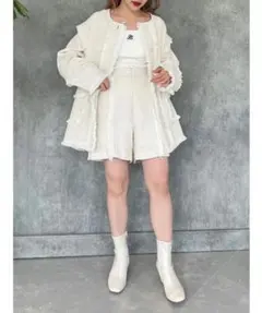 【美品】jumelle ツイードセットアップ