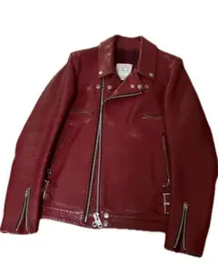 アンダーカバー レザー ライダース 赤 COLD BLOOD期のサムネイル