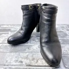 Marie femme【24cm】レディース ブラック ショートブーツ 本革のサムネイル